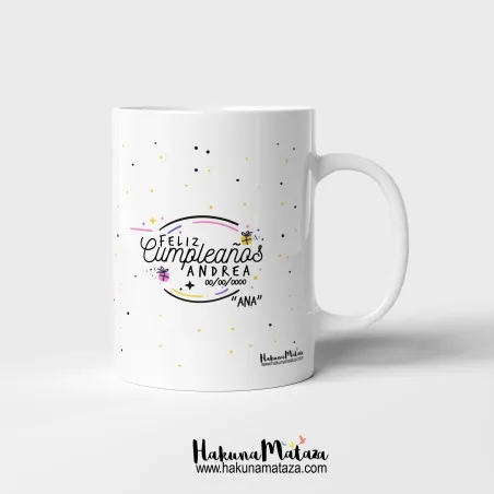 Taza personalizada - Ríe, canta, ama... · detalle