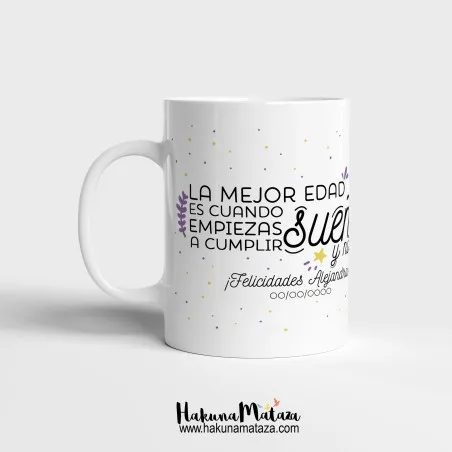 Taza personalizada - La mejor edad | Hakuna Mataza