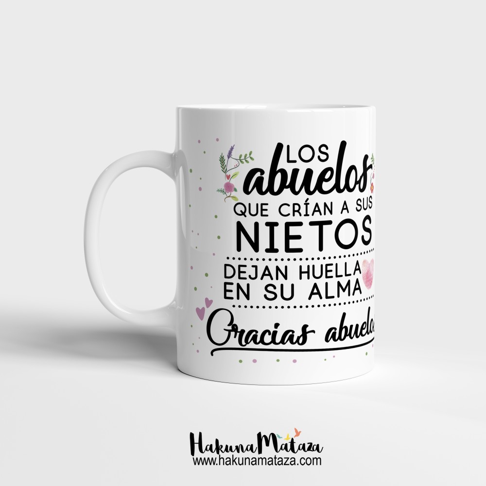 Taza personalizada - Los abuelos que dejan huella