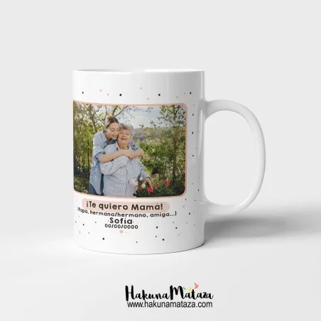 Taza personalizada con foto - Gracias por estar siempre · detalle
