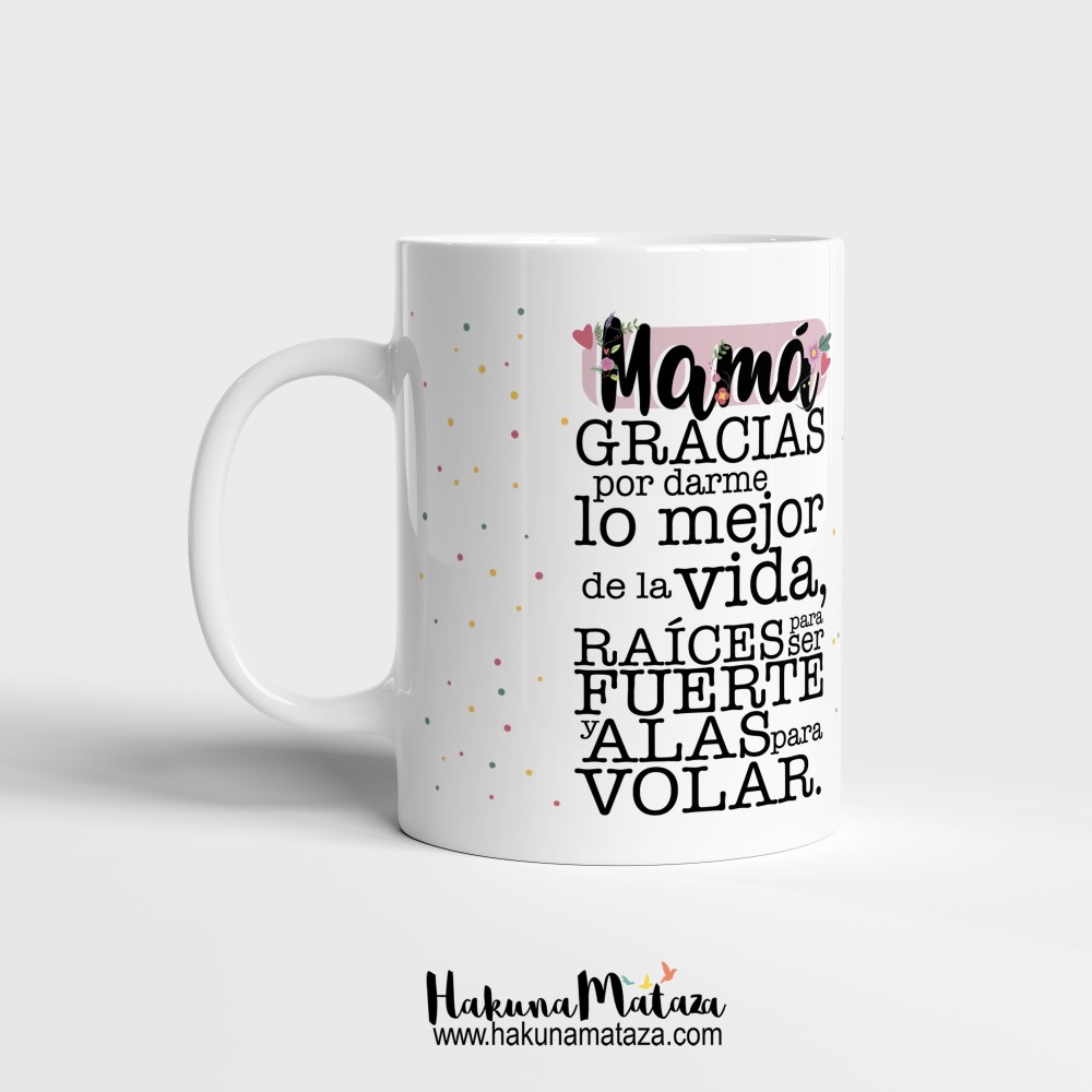 Taza personalizada - Mamá gracias por darme lo mejor