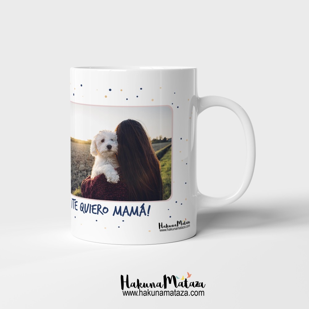 Taza personalizada con foto - De tu hijo de cuatro patas (Día de la Madre)