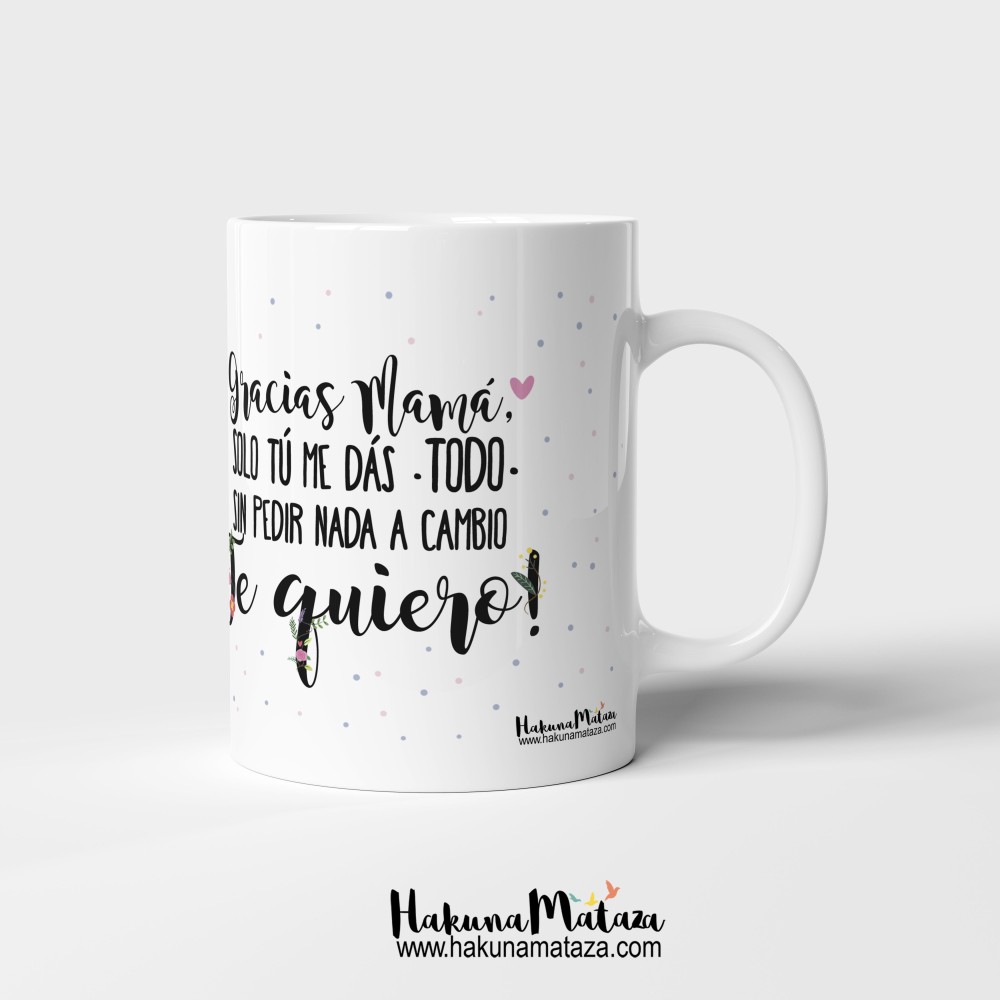 Taza personalizada con foto - Gracias Mamá