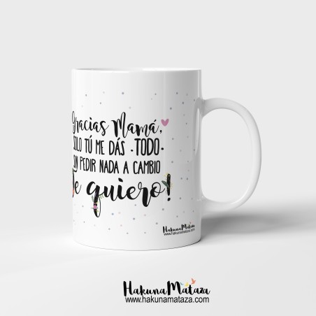 Taza personalizada con foto - Gracias Mamá Taza personalizada con foto - Gracias Mamá