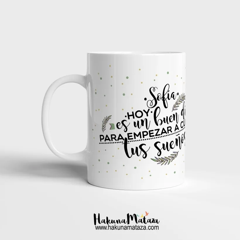 Taza personalizada - Hoy es un buen día | Hakuna Mataza