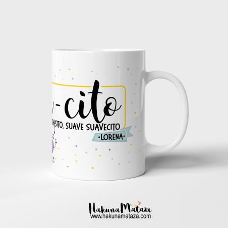 Taza personalizada - Des-pa-cito