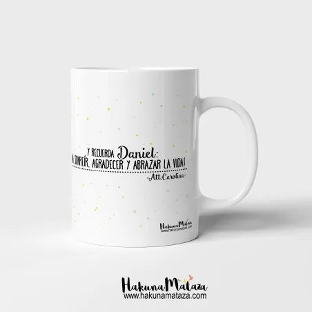 Taza personalizada - Cree en ti (y sonríe) · detalle