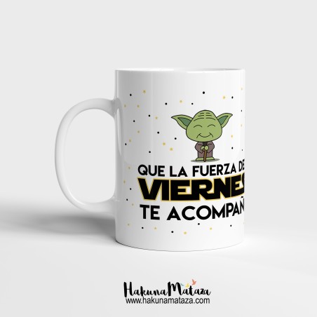 Taza personalizada - Que la fuerza del viernes te acompañe