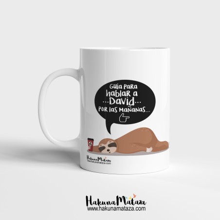 Taza personalizada - Guía para hablarme por las mañanas