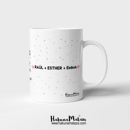 Taza personalizada - Nuestra familia es la más bonita Taza personalizada - Nuestra familia es la más bonita