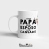 Taza personalizada - Súper papá, súper esposo, súper cansado