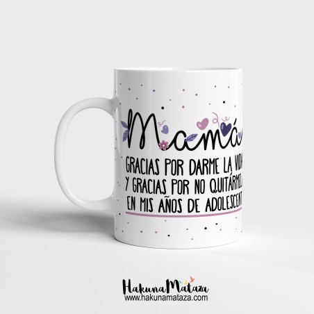 Taza personalizada - Gracias por darme la vida Taza personalizada - Gracias por darme la vida