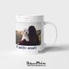 Taza personalizada con foto - De tu hija de cuatro patas (Día de la Madre)