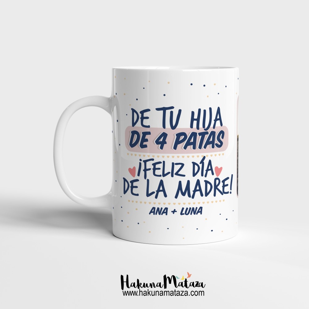 Taza personalizada "Mi hija de cuatro patas"