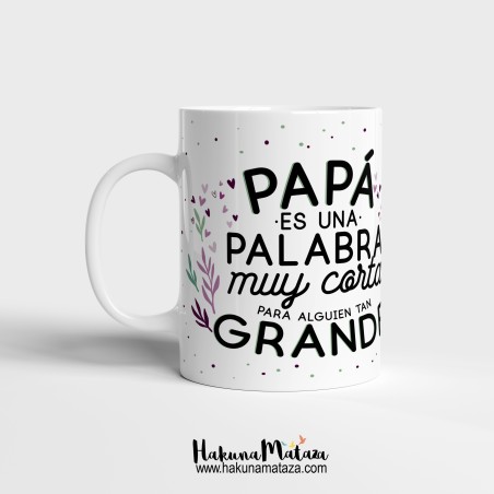 Taza personalizada - Una palabra muy corta para alguien tan grande