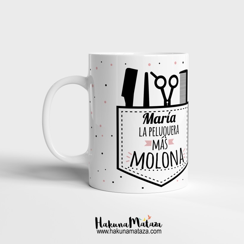 Taza personalizada - Peluquera molona
