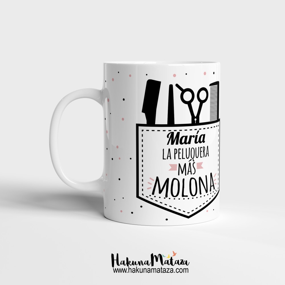 Taza personalizada - Peluquera molona