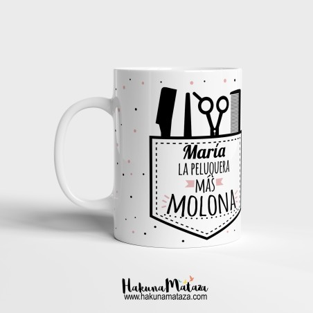 Taza personalizada - Peluquera molona