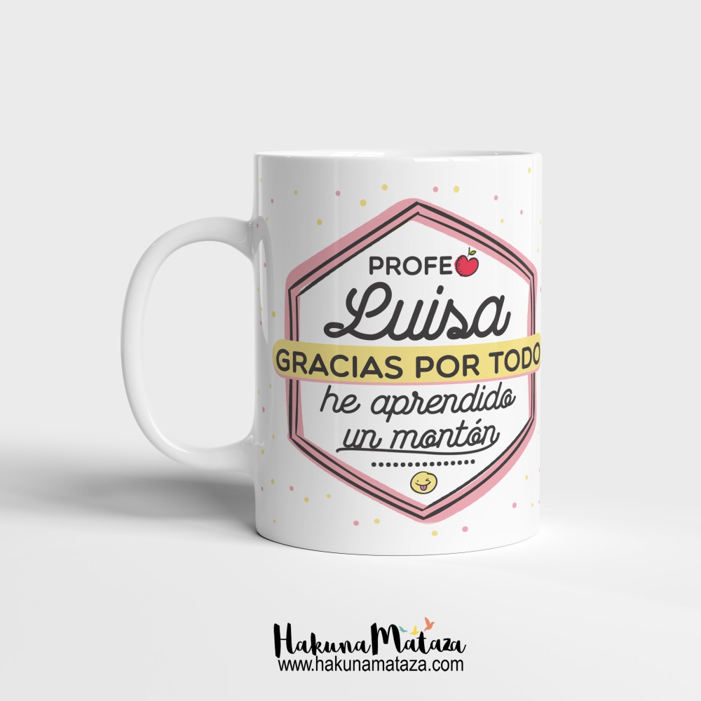 Taza personalizada - Profesora gracias por todo