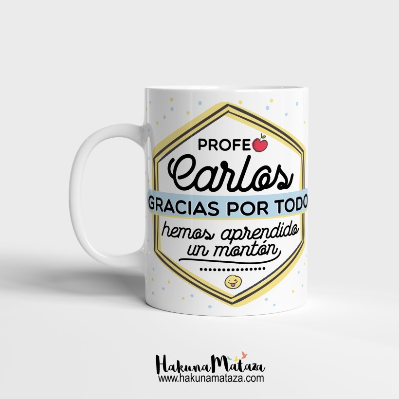 Taza personalizada - Profesor gracias por todo