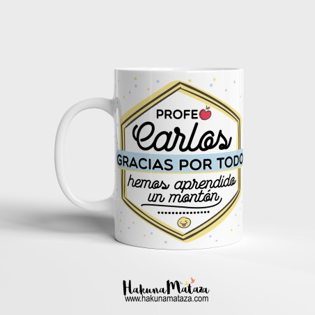 Taza personalizada - Profesor, gracias por todo