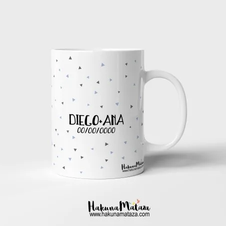 Taza personalizada - El destino nos hizo amigos - amigas · ejemplo de personalización