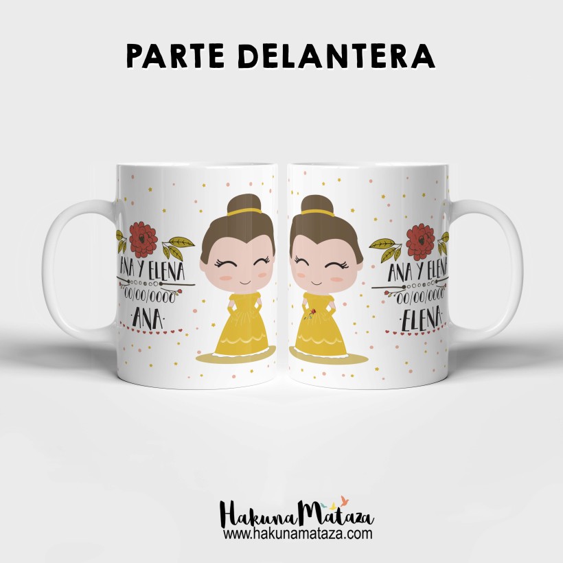 Pack de tazas "Bella y Bella Chica Chica"