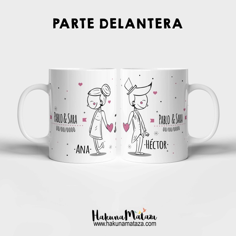 Pack tazas personalizadas - Algo nos dice que sois los siguientes