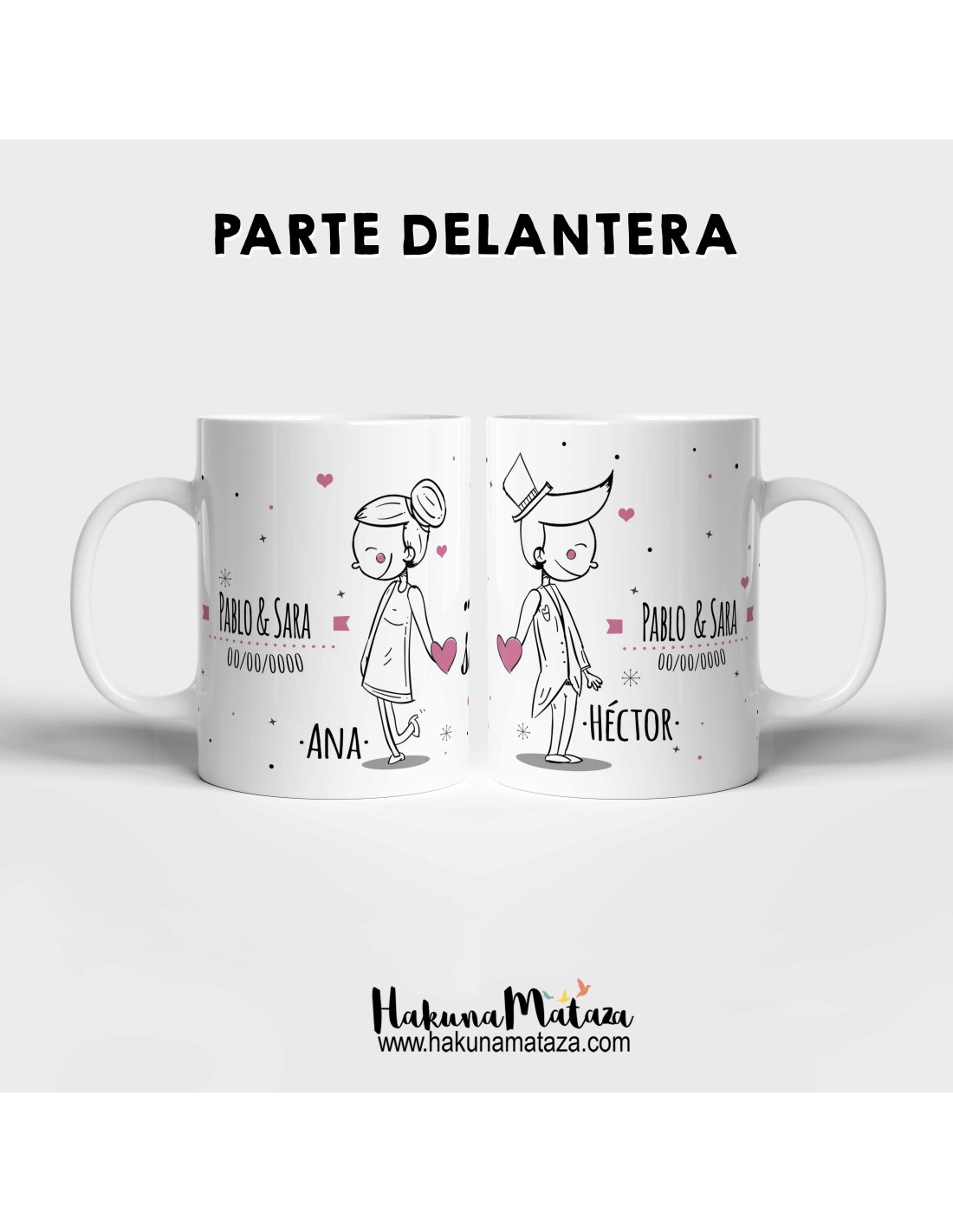 Pack de tazas personalizadas - Algo nos dice que sois los siguientes