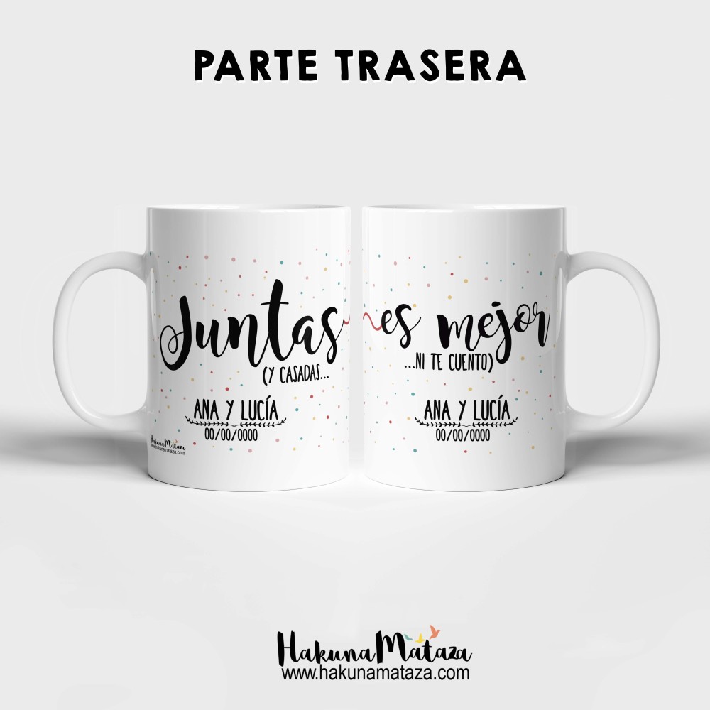 Pack de tazas personalizadas - Juntas es mejor