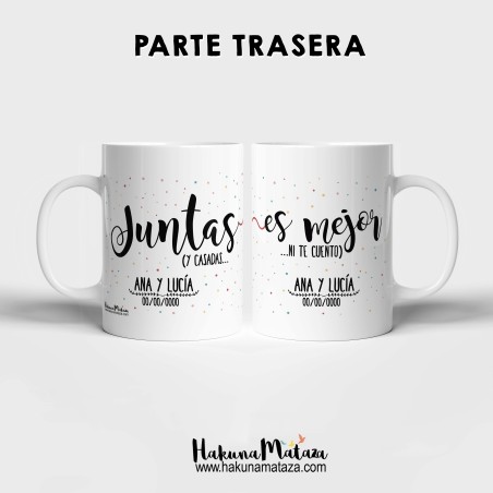 Pack de tazas personalizadas - Juntas es mejor