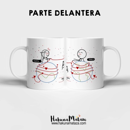 Pack de tazas personalizadas - Donde sea, pero contigo