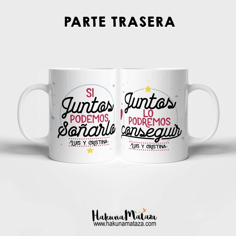 Pack de tazas personalizadas - Si juntos podemos soñarlo Pack de tazas personalizadas - Si juntos podemos soñarlo