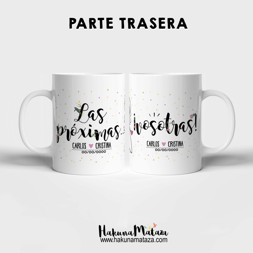 Pack de tazas personalizadas - Las próximas vosotras (mujer+mujer) 2