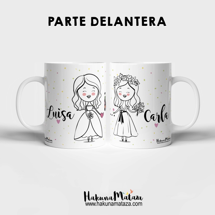 Pack tazas personalizadas - Las próximas vosotras (mujer+mujer)