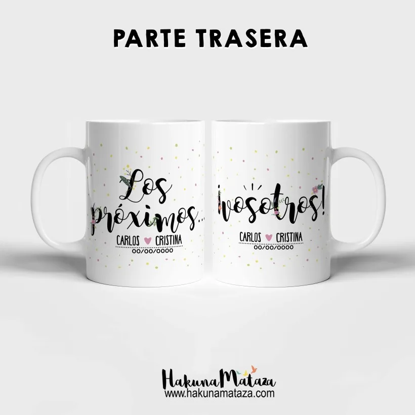 Pack de tazas personalizadas - Los próximos vosotros (chico y chica) | Hakuna Mataza 2
