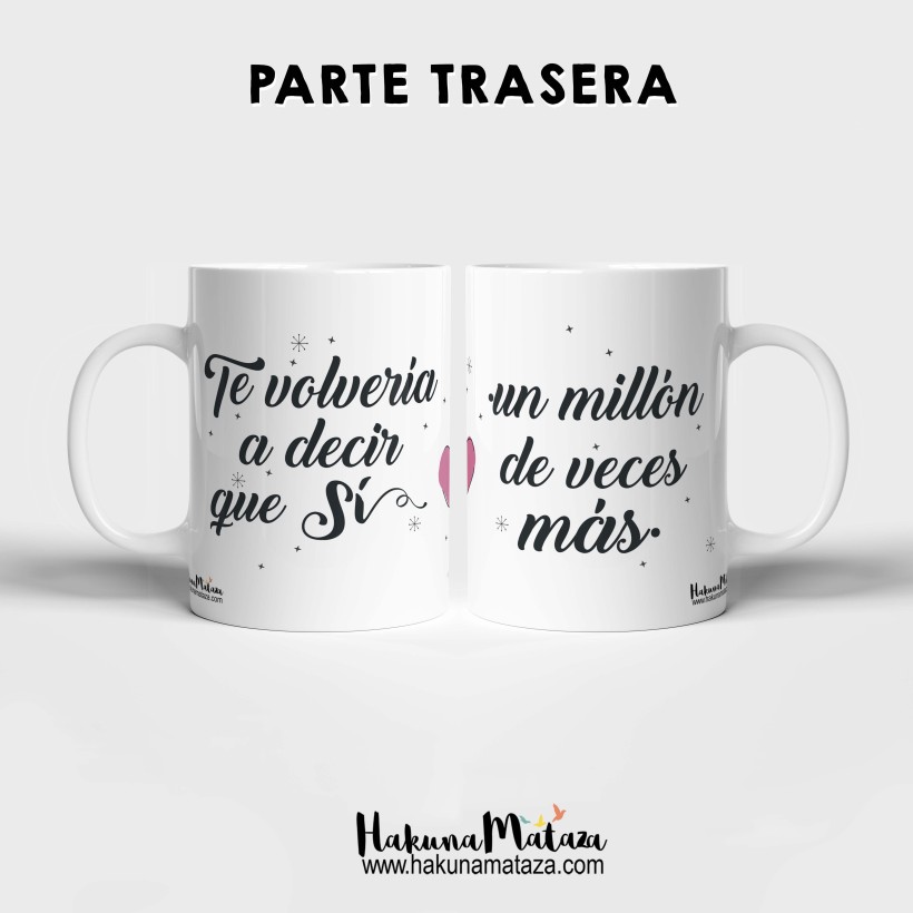 Pack de tazas personalizadas - Te volvería a decir que sí (pareja) Pack de tazas personalizadas - Te volvería a decir que sí (pareja)