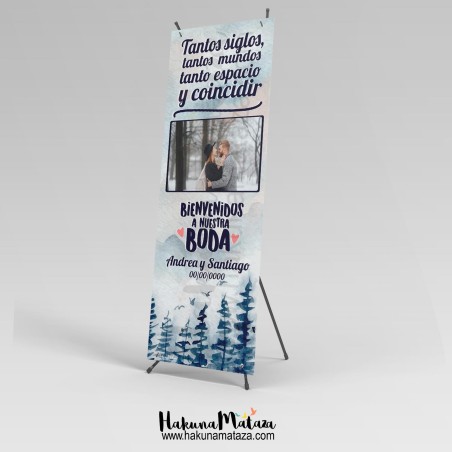 Banner personalizado con foto - Tantos siglos... y coincidir