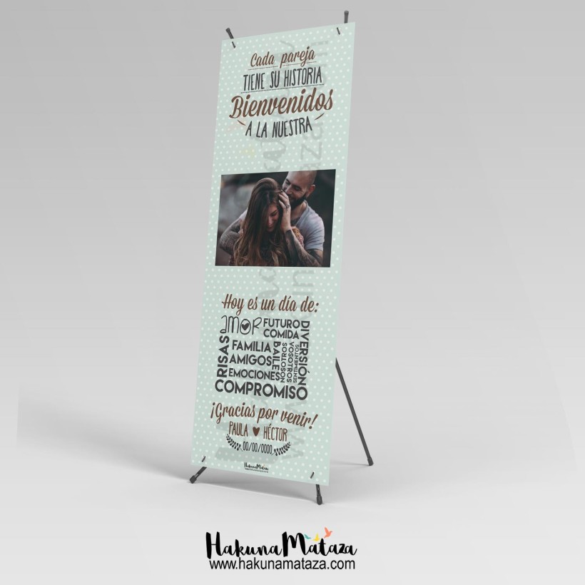Banner con foto - Cada pareja tiene su historia