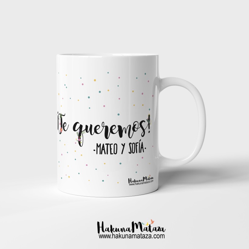 Taza personalizada - Gracias Mamá solo tú me das todo
